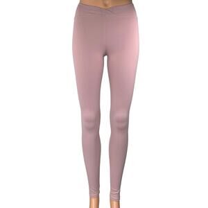 Live The Process Pink Pull On Stretch Yoga Workout Athletic Leggings Pants Sz XS